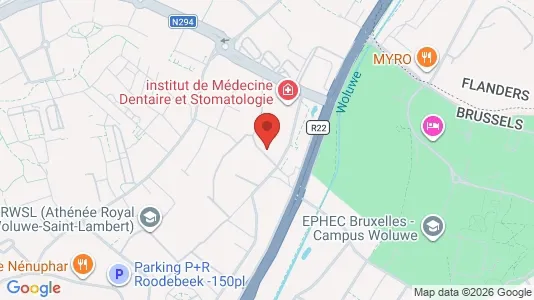 Apartments for rent i Brussels Sint-Lambrechts-Woluwe - kort over placeringen
