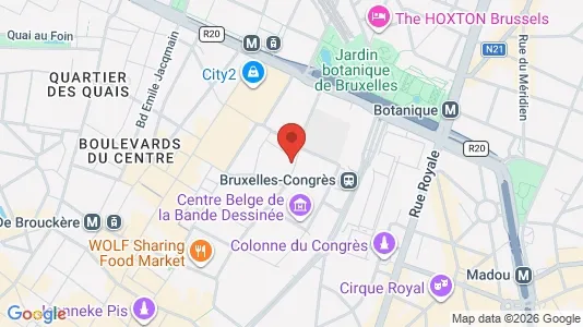 Apartments for rent i Stad Brussel - kort over placeringen