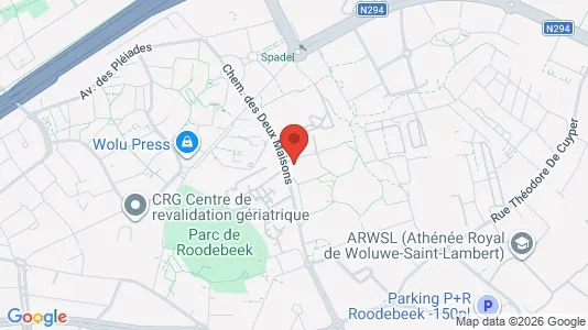Apartments for rent i Brussels Sint-Lambrechts-Woluwe - kort over placeringen