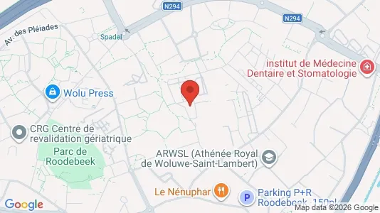 Apartments for rent i Brussels Sint-Lambrechts-Woluwe - kort over placeringen