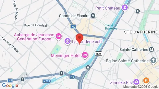 Apartments for rent i Brussels Sint-Jans-Molenbeek - kort over placeringen