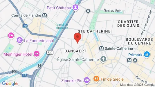 Apartments for rent i Stad Brussel - kort over placeringen