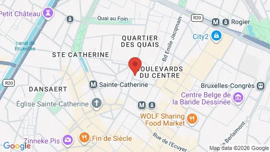 Apartments for rent i Stad Brussel - kort over placeringen