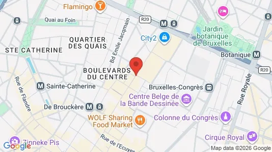 Apartments for rent i Stad Brussel - kort over placeringen