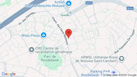 Apartments for rent i Brussels Sint-Lambrechts-Woluwe - kort over placeringen