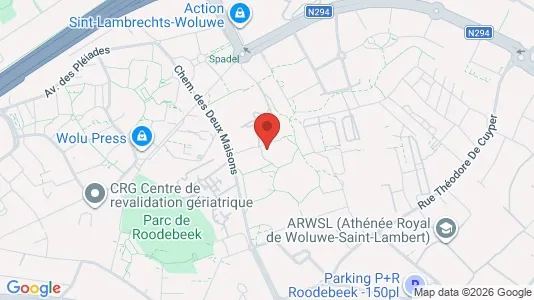 Apartments for rent i Brussels Sint-Lambrechts-Woluwe - kort over placeringen