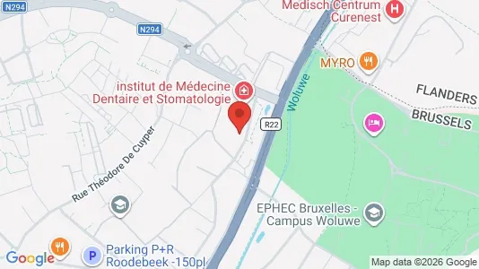 Apartments for rent i Brussels Sint-Lambrechts-Woluwe - kort over placeringen