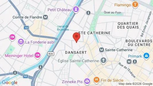 Apartments for rent i Stad Brussel - kort over placeringen