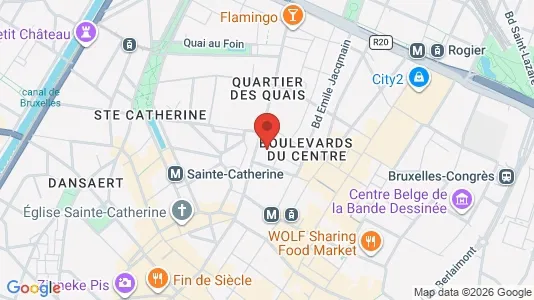 Apartments for rent i Stad Brussel - kort over placeringen