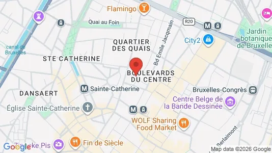 Apartments for rent i Stad Brussel - kort over placeringen