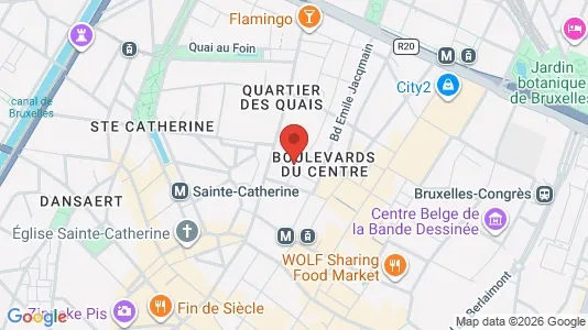 Apartments for rent i Stad Brussel - kort over placeringen