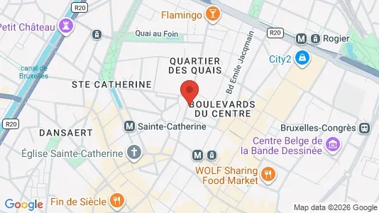Apartments for rent i Stad Brussel - kort over placeringen