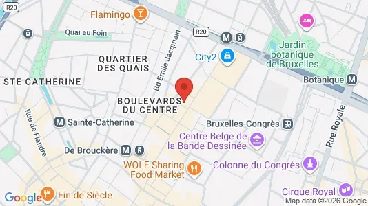 Apartments for rent i Stad Brussel - kort over placeringen