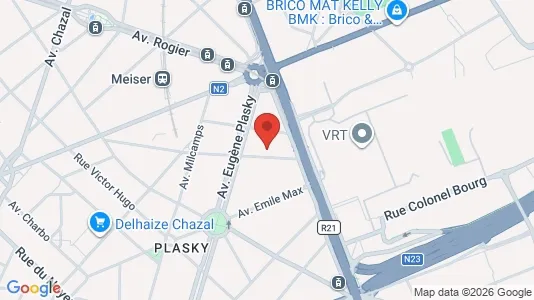 Apartments for rent i Brussels Schaarbeek - kort over placeringen