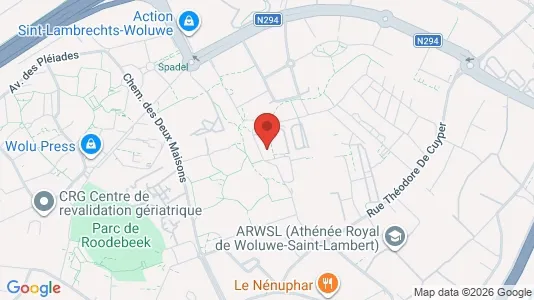 Apartments for rent i Brussels Sint-Lambrechts-Woluwe - kort over placeringen