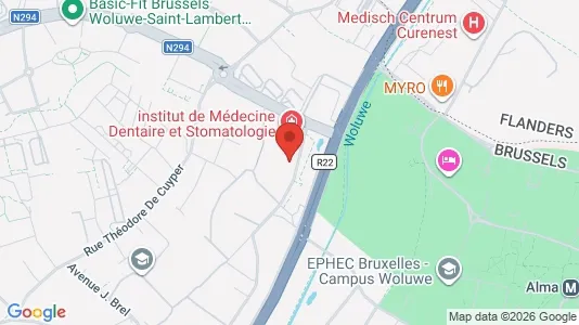 Apartments for rent i Brussels Sint-Lambrechts-Woluwe - kort over placeringen