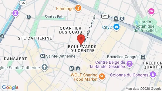 Apartments for rent i Stad Brussel - kort over placeringen