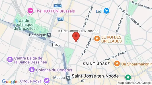 Apartments for rent i Brussels Sint-Joost-ten-Node - kort over placeringen