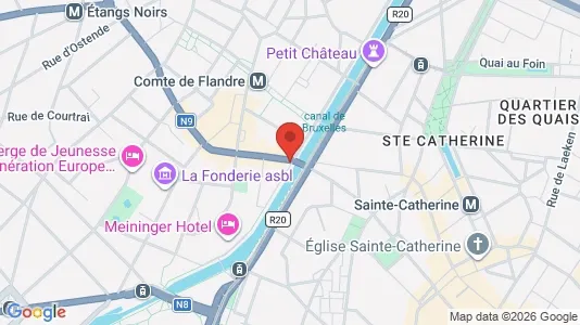 Apartments for rent i Brussels Sint-Jans-Molenbeek - kort over placeringen