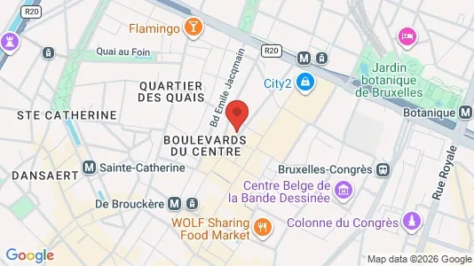 Apartments for rent i Stad Brussel - kort over placeringen