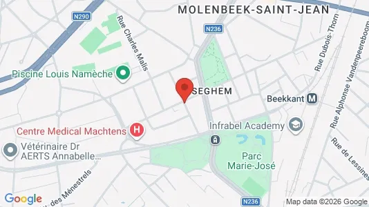 Apartments for rent i Brussels Sint-Jans-Molenbeek - kort over placeringen