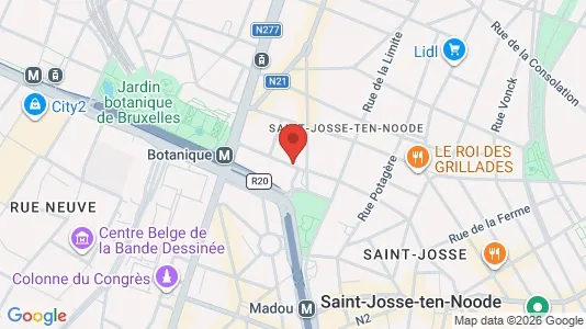 Apartments for rent i Brussels Sint-Joost-ten-Node - kort over placeringen
