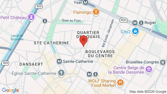 Apartments for rent i Stad Brussel - kort over placeringen