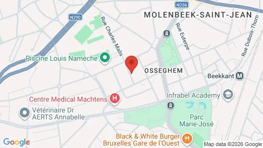 Apartments for rent i Brussels Sint-Jans-Molenbeek - kort over placeringen