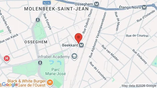 Apartments for rent i Brussels Sint-Jans-Molenbeek - kort over placeringen