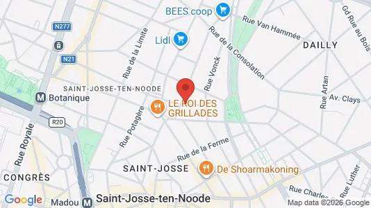 Apartments for rent i Brussels Sint-Joost-ten-Node - kort over placeringen