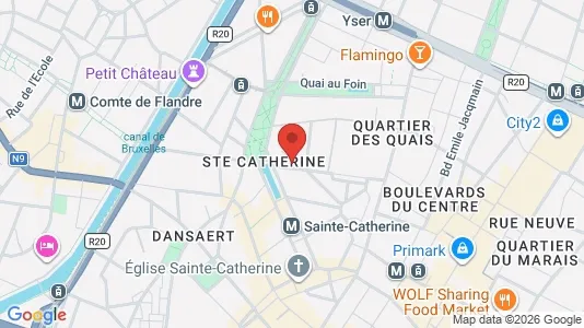 Apartments for rent i Stad Brussel - kort over placeringen