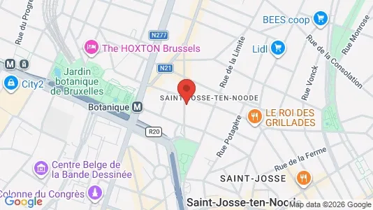 Apartments for rent i Brussels Sint-Joost-ten-Node - kort over placeringen