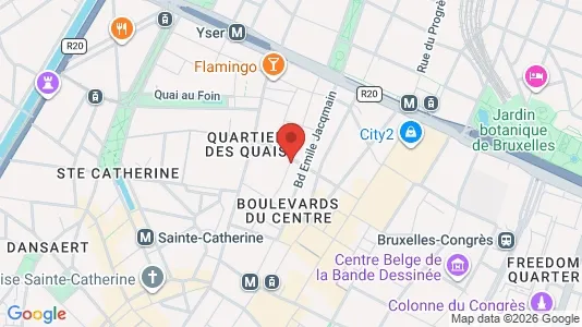 Apartments for rent i Stad Brussel - kort over placeringen