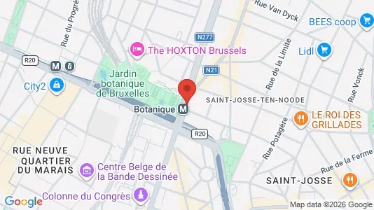 Apartments for rent i Stad Brussel - kort over placeringen