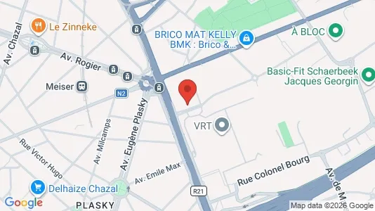 Apartments for rent i Brussels Schaarbeek - kort over placeringen