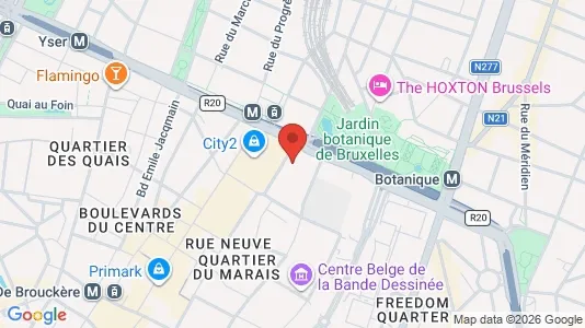 Apartments for rent i Stad Brussel - kort over placeringen