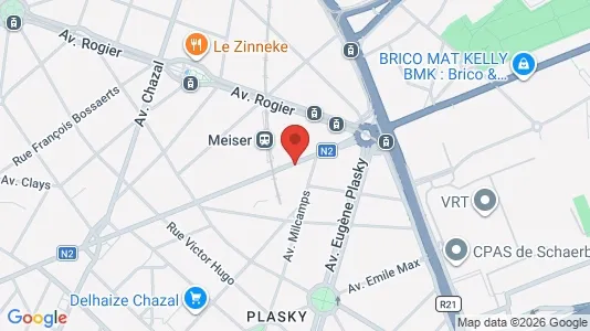 Apartments for rent i Brussels Schaarbeek - kort over placeringen
