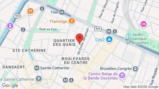 Apartments for rent i Stad Brussel - kort over placeringen