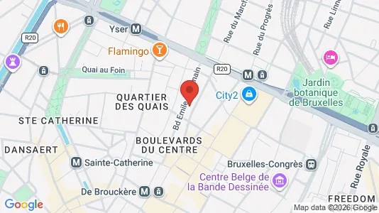 Apartments for rent i Stad Brussel - kort over placeringen
