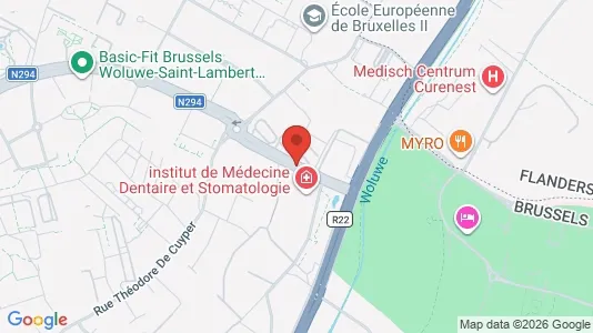 Apartments for rent i Brussels Sint-Lambrechts-Woluwe - kort over placeringen