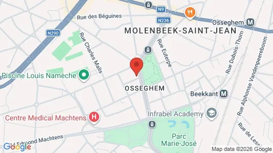 Apartments for rent i Brussels Sint-Jans-Molenbeek - kort over placeringen