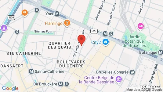 Apartments for rent i Stad Brussel - kort over placeringen