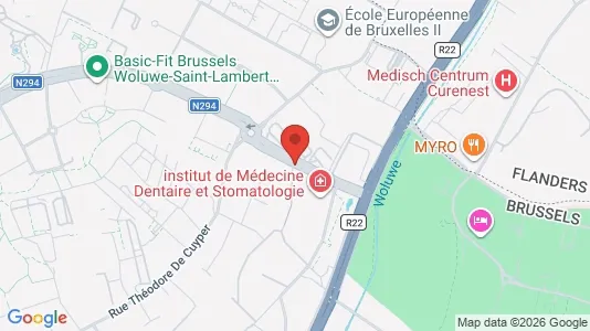Apartments for rent i Brussels Sint-Lambrechts-Woluwe - kort over placeringen