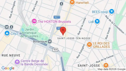 Apartments for rent i Stad Brussel - kort over placeringen
