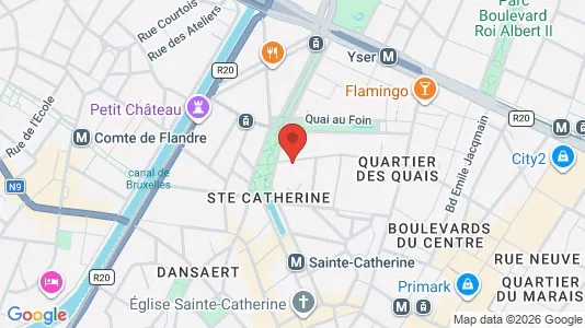Apartments for rent i Stad Brussel - kort over placeringen