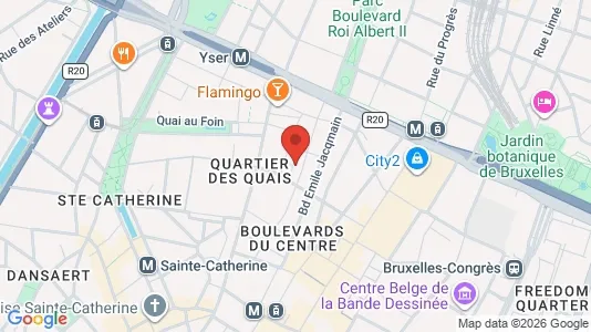Apartments for rent i Stad Brussel - kort over placeringen