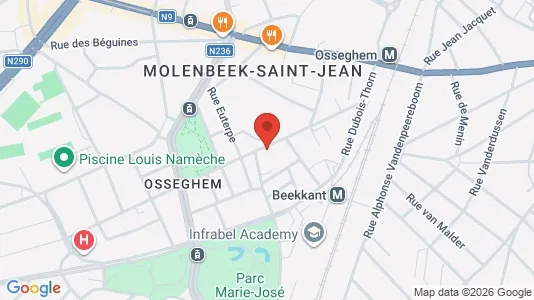 Apartments for rent i Brussels Sint-Jans-Molenbeek - kort over placeringen