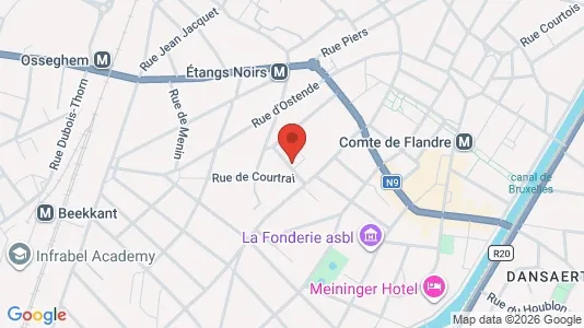 Apartments for rent i Brussels Sint-Jans-Molenbeek - kort over placeringen