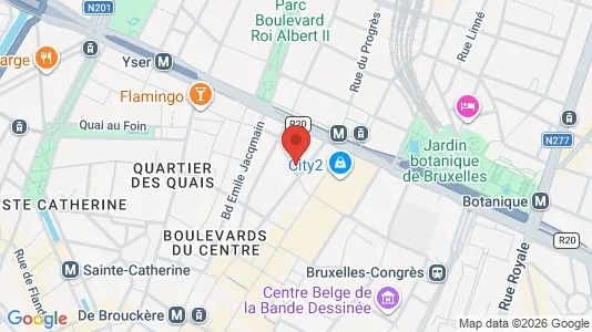 Apartments for rent i Stad Brussel - kort over placeringen