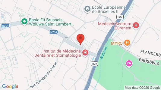 Apartments for rent i Brussels Sint-Lambrechts-Woluwe - kort over placeringen